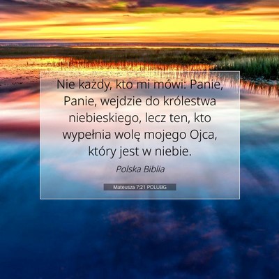 Mateusza 7:21 POLUBG Obraz Wersetu Biblijnego