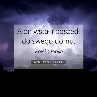 Mateusza 9:7 Werset Biblijny Wyjaśniony