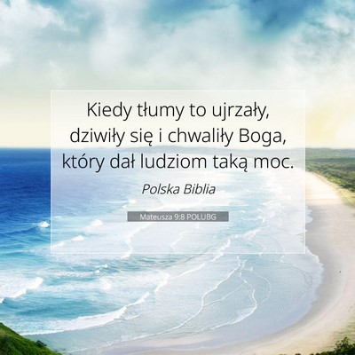 Mateusza 9:8 POLUBG Obraz Wersetu Biblijnego