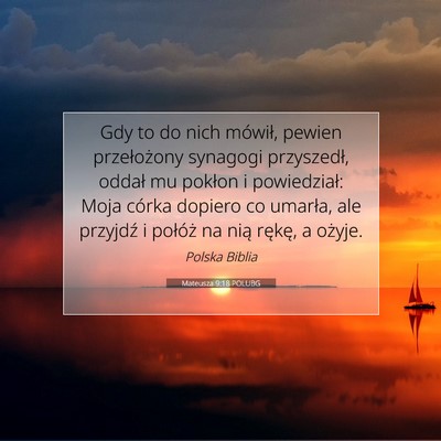 Mateusza 9:18 POLUBG Obraz Wersetu Biblijnego
