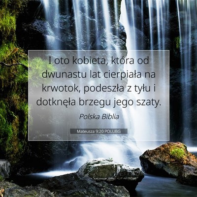 Mateusza 9:20 POLUBG Obraz Wersetu Biblijnego