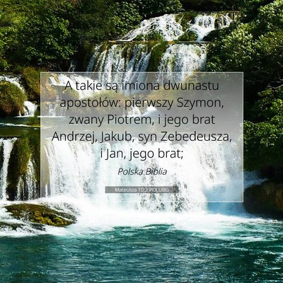 Mateusza 10:2 POLUBG Obraz Wersetu Biblijnego