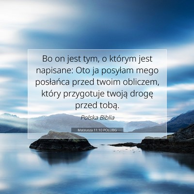 Mateusza 11:10 Werset Biblijny Wyjaśniony