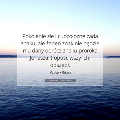 Mateusza 16:4 POLUBG Obraz Wersetu Biblijnego