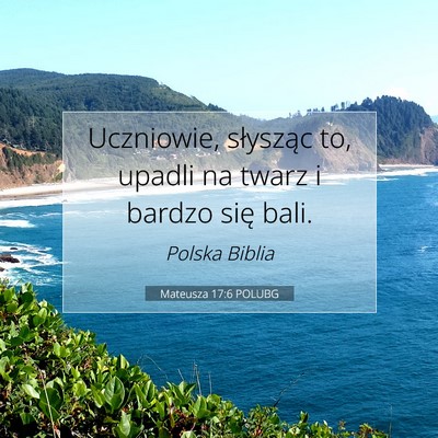 Mateusza 17:6 POLUBG Obraz Wersetu Biblijnego