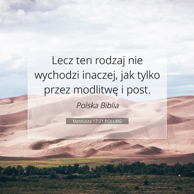 Mateusza 17:21 Werset Biblijny Wyjaśniony