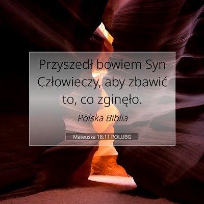 Mateusza 18:11 Werset Biblijny Wyjaśniony