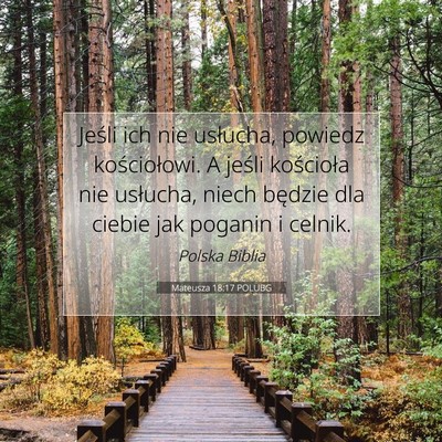 Mateusza 18:17 POLUBG Obraz Wersetu Biblijnego
