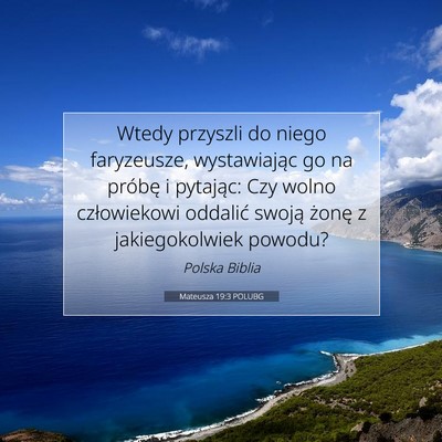 Mateusza 19:3 POLUBG Obraz Wersetu Biblijnego