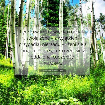 Mateusza 19:9 POLUBG Obraz Wersetu Biblijnego