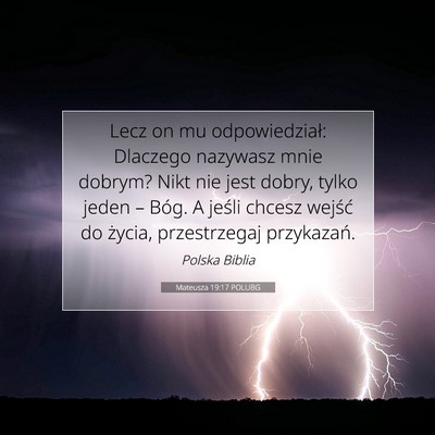 Mateusza 19:17 POLUBG Obraz Wersetu Biblijnego