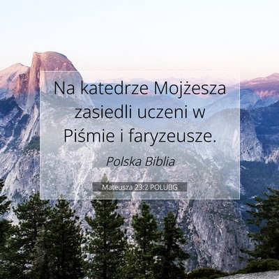 Mateusza 23:2 POLUBG Obraz Wersetu Biblijnego