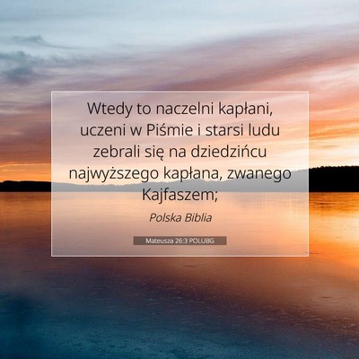 Mateusza 26:3 POLUBG Obraz Wersetu Biblijnego