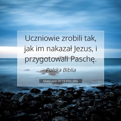 Mateusza 26:19 POLUBG Obraz Wersetu Biblijnego