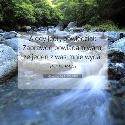 Mateusza 26:21 POLUBG Obraz Wersetu Biblijnego
