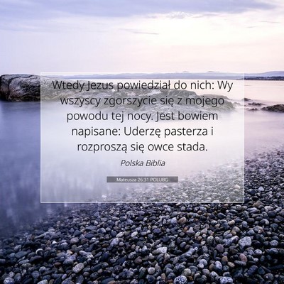 Mateusza 26:31 POLUBG Obraz Wersetu Biblijnego
