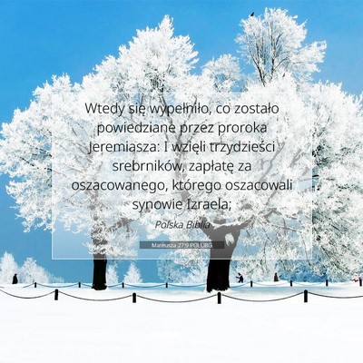 Mateusza 27:9 Werset Biblijny Wyjaśniony