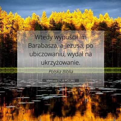 Mateusza 27:26 POLUBG Obraz Wersetu Biblijnego
