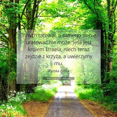 Mateusza 27:42 Werset Biblijny Wyjaśniony