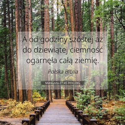 Mateusza 27:45 POLUBG Obraz Wersetu Biblijnego