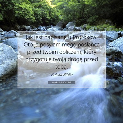 Marka 1:2 POLUBG Obraz Wersetu Biblijnego