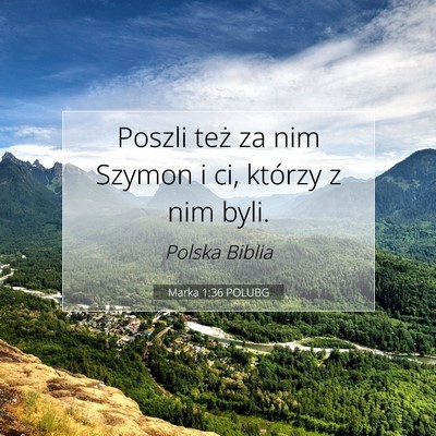 Marka 1:36 Werset Biblijny Wyjaśniony