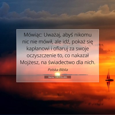 Marka 1:44 POLUBG Obraz Wersetu Biblijnego