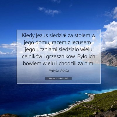 Marka 2:15 POLUBG Obraz Wersetu Biblijnego