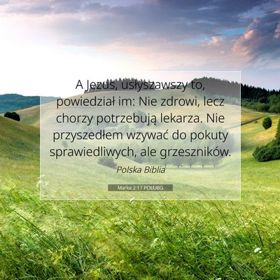 Marka 2:17 POLUBG Obraz Wersetu Biblijnego