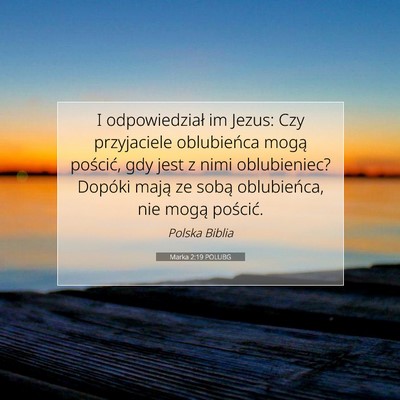 Marka 2:19 POLUBG Obraz Wersetu Biblijnego