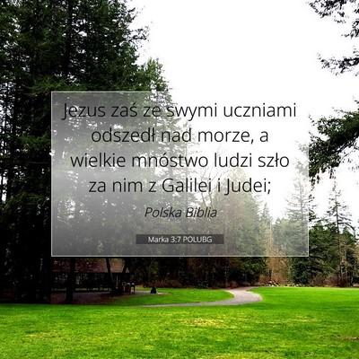 Marka 3:7 POLUBG Obraz Wersetu Biblijnego