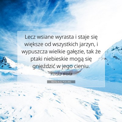 Marka 4:32 POLUBG Obraz Wersetu Biblijnego
