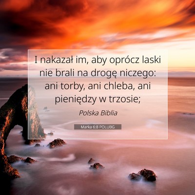 Marka 6:8 POLUBG Obraz Wersetu Biblijnego