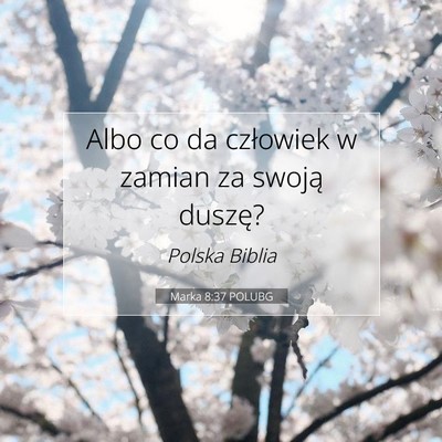 Marka 8:37 Werset Biblijny Wyjaśniony
