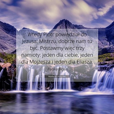 Marka 9:5 POLUBG Obraz Wersetu Biblijnego