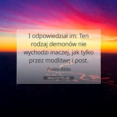 Marka 9:29 Werset Biblijny Wyjaśniony