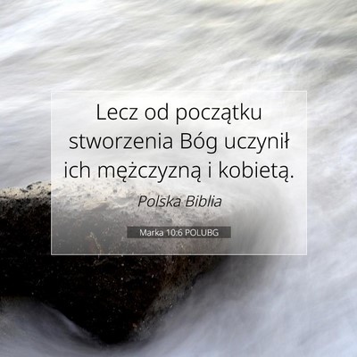 Marka 10:6 Werset Biblijny Wyjaśniony