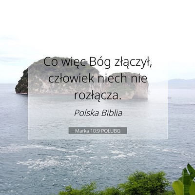 Marka 10:9 Werset Biblijny Wyjaśniony