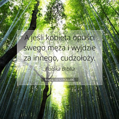 Marka 10:12 Werset Biblijny Wyjaśniony