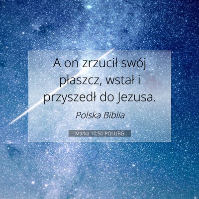 Marka 10:50 Werset Biblijny Wyjaśniony