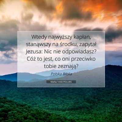 Marka 14:60 Werset Biblijny Wyjaśniony