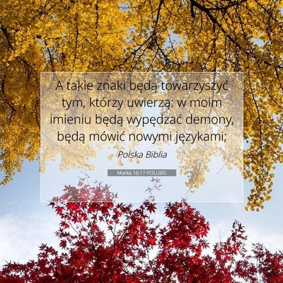 Marka 16:17 POLUBG Obraz Wersetu Biblijnego