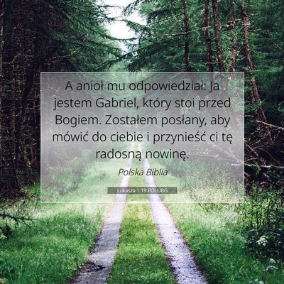 Łukasza 1:19 POLUBG Obraz Wersetu Biblijnego