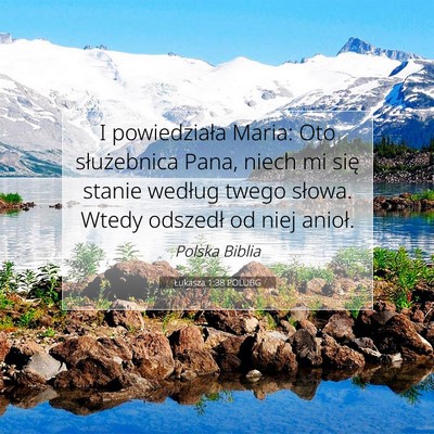 Łukasza 1:38 POLUBG Obraz Wersetu Biblijnego