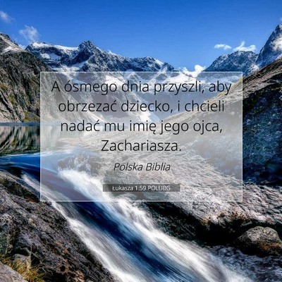 Łukasza 1:59 POLUBG Obraz Wersetu Biblijnego