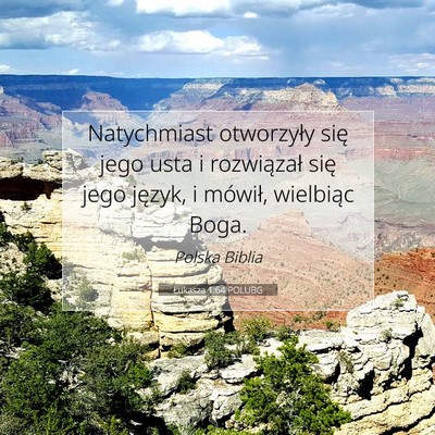 Łukasza 1:64 POLUBG Obraz Wersetu Biblijnego