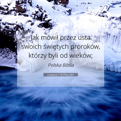 Łukasza 1:70 POLUBG Obraz Wersetu Biblijnego