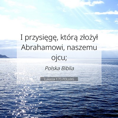 Łukasza 1:73 POLUBG Obraz Wersetu Biblijnego