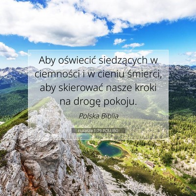 Łukasza 1:79 POLUBG Obraz Wersetu Biblijnego