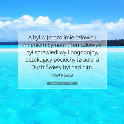 Łukasza 2:25 POLUBG Obraz Wersetu Biblijnego